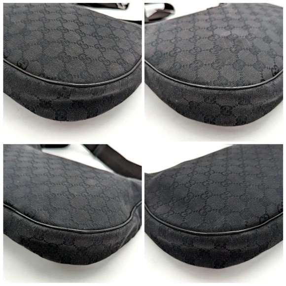 Gucci Dark Gray Monogram Shoulder Bag - Picture 6 of 16